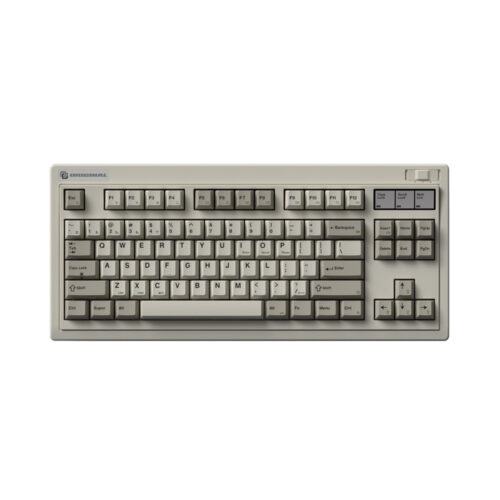 Bàn phím cơ FL-Esports OG87 Retro Grey 3 mode Kailh Ice Silver switch Led RGB (USB Type-C, 2.4G, Bluetooth)