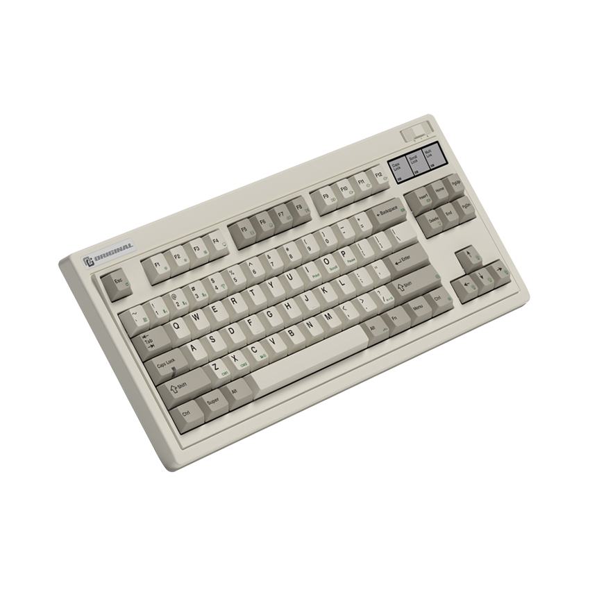 Bàn phím cơ FL-Esports OG87 Retro Grey 3 mode Kailh Ice Silver switch Led RGB