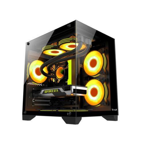 Vỏ Case VITRA CRYSTAL S1 LITE SE BLACK (MATX/Màu Đen/Rad 240)