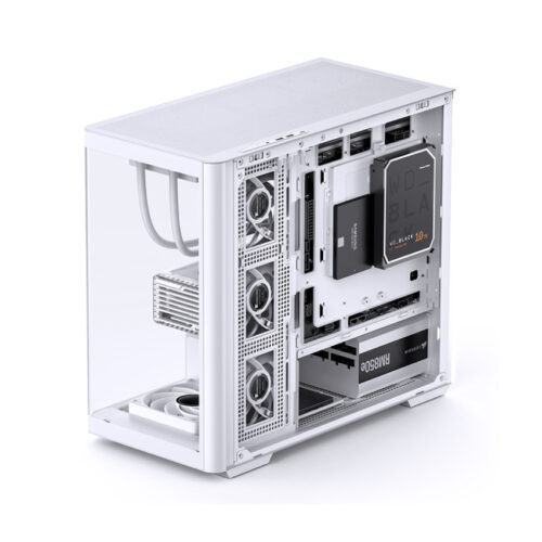 Vỏ case JONSBO D300 WHITE (mATX/Mid Tower/Màu Trắng/Kính Cong)