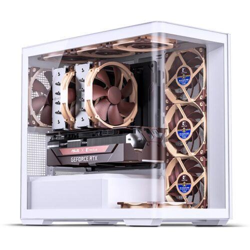 Vỏ case JONSBO D300 WHITE (mATX/Mid Tower/Màu Trắng/Kính Cong)