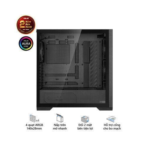 Vỏ Case Asus TUF Gaming GT302 ARGB Black (eATX/Full Tower/ Màu Đen)