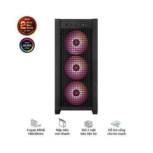 Vỏ Case Asus TUF Gaming GT302 ARGB Black (eATX/Full Tower/ Màu Đen)