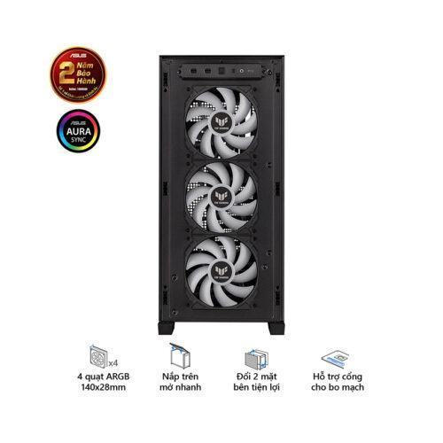 Vỏ Case Asus TUF Gaming GT302 ARGB Black (eATX/Full Tower/ Màu Đen)