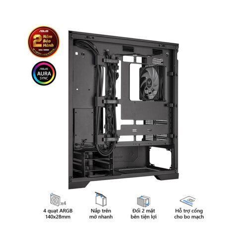 Vỏ Case Asus TUF Gaming GT302 ARGB Black (eATX/Full Tower/ Màu Đen)