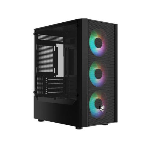 Vỏ Case VITRA CRUISE AX3  3FAN RGB BLACK (MATX/Màu Đen/Rad top 240)