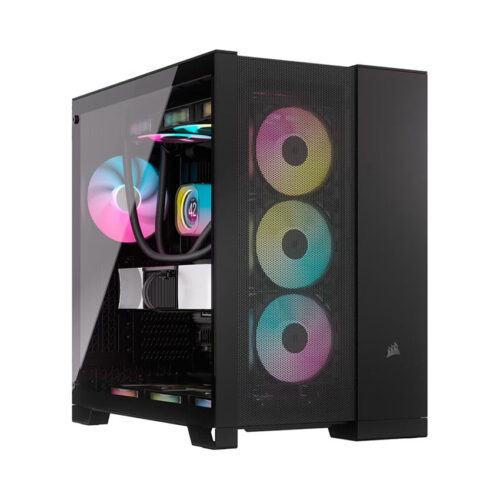 Vỏ máy tính Corsair 6500X Airflow Tempered Glass Black (mATX/Mid tower/Màu Đen)