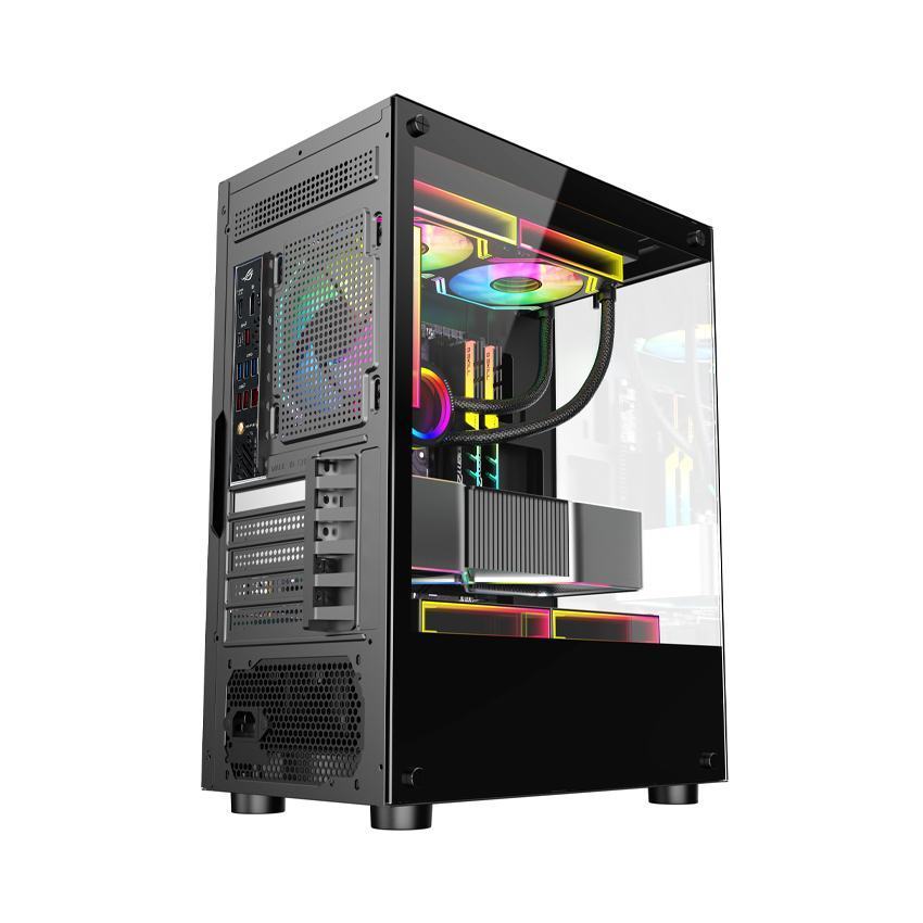 Vỏ Case VITRA ATLANTIS X6 3Fan RGB Black (MATX/Màu Đen/Rad 240)