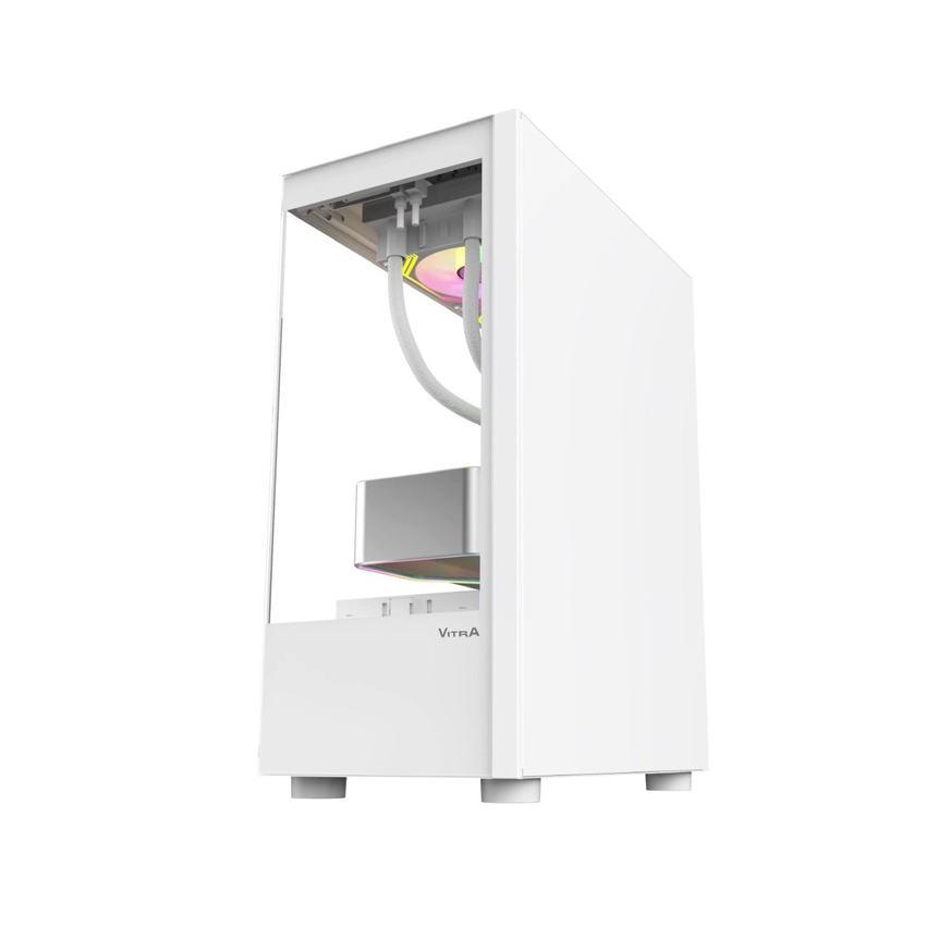 Vỏ Case VITRA ATLANTIS X6 3Fan RGB White (MATX/Màu Trắng/Rad 240) (