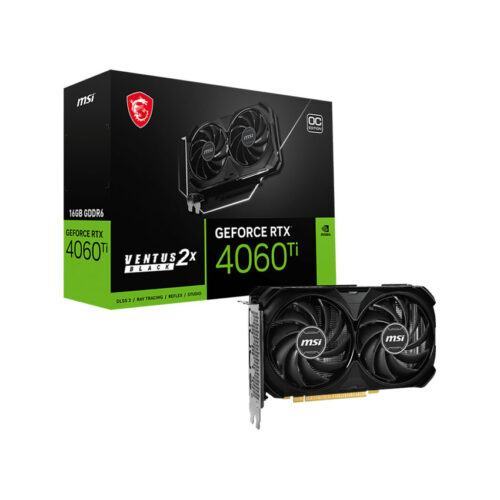Card màn hình MSI RTX 4060 Ti VENTUS 2X Black 16G OC