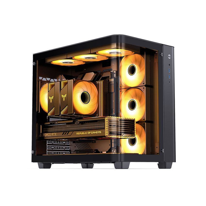 Vỏ case JONSBO TK-3 BLACK (ATX/Mid Tower/Màu Đen/Kính Cong)