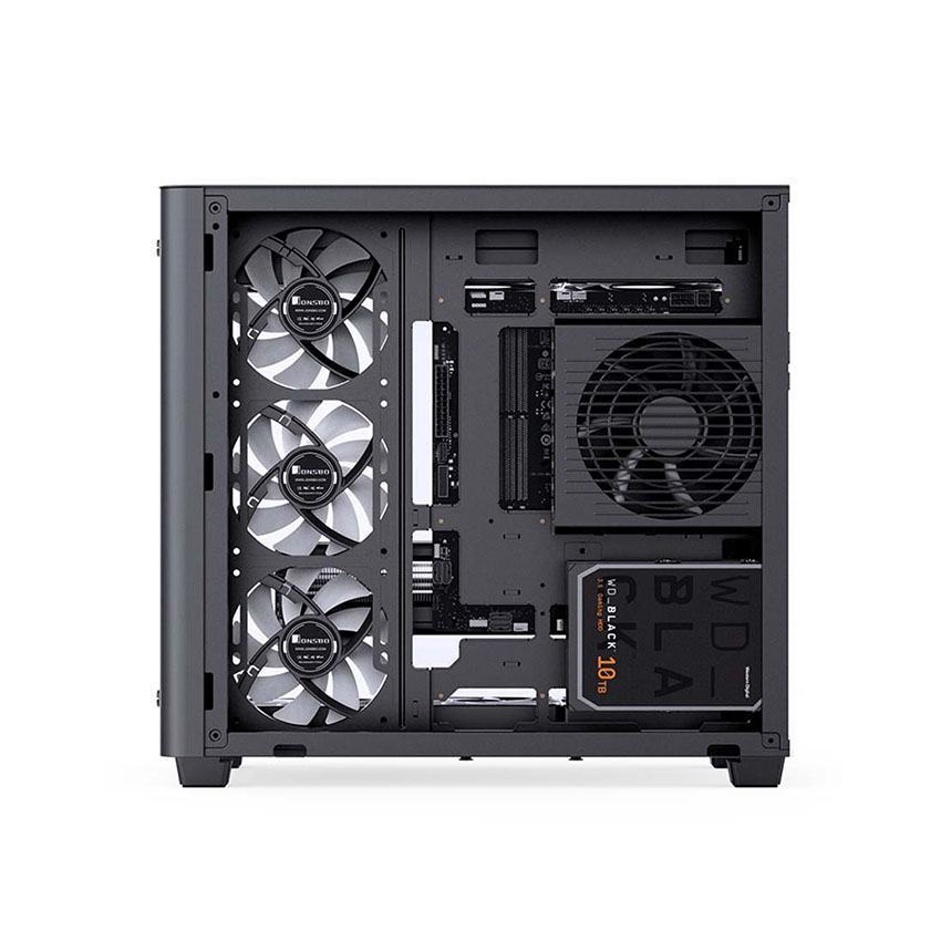 Vỏ case JONSBO TK-3 BLACK (ATX/Mid Tower/Màu Đen/Kính Cong)