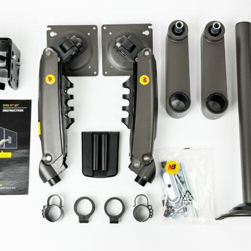 Giá treo 2 màn hình North Bayou H180 màu xám