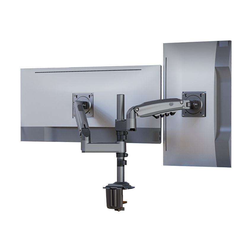 Giá treo 2 màn hình North Bayou H180 màu xám (17-27inch)