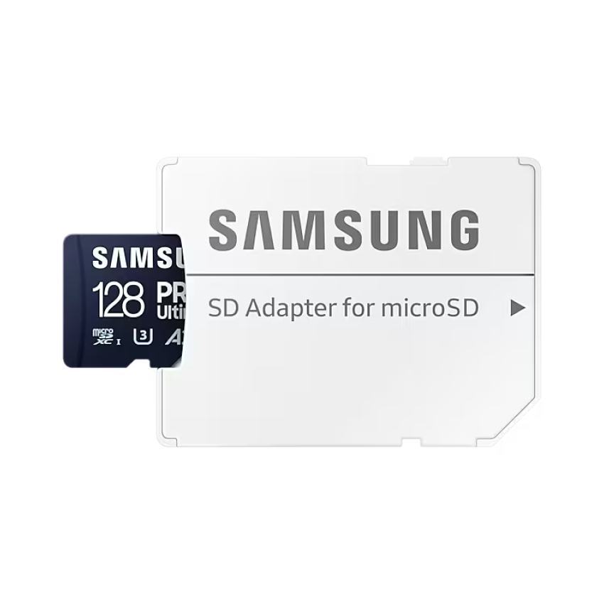 Thẻ nhớ MicroSD Samsung PRO Ultimate - 128GB Class3, U3, V30, A2 - Kèm Reader