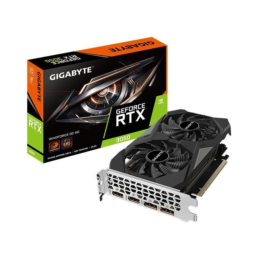 Card màn hình Gigabyte RTX 3050 WINFORCE OC-6G