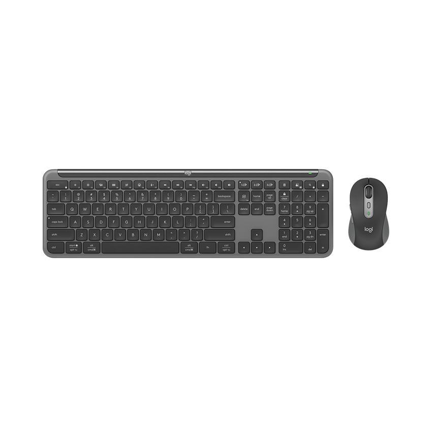 Bộ bàn phím chuột không dây Logitech Signature Slim Combo MK950 Graphite (Wireless Logi Bolt/Bluetooth/Đen)