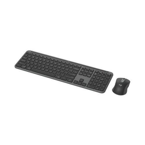 Bộ bàn phím chuột không dây Logitech Signature Slim Combo MK950 Graphite