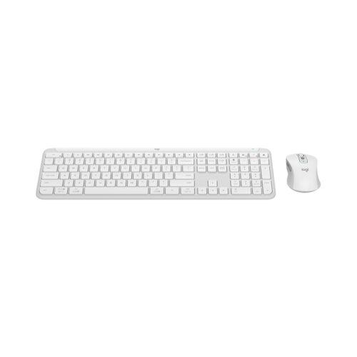 Bộ bàn phím chuột không dây Logitech Signature Slim Combo MK950 Off White