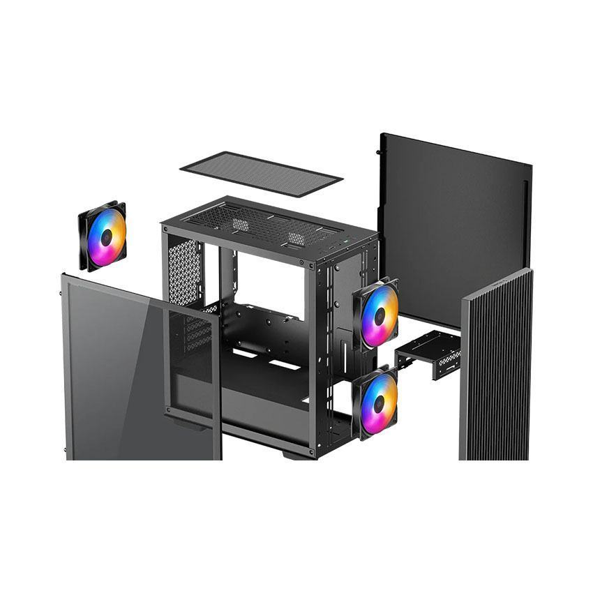 Vỏ Case DeepCool MATREXX 40 (mATX/Mid Tower/Màu Đen/1 Fan)