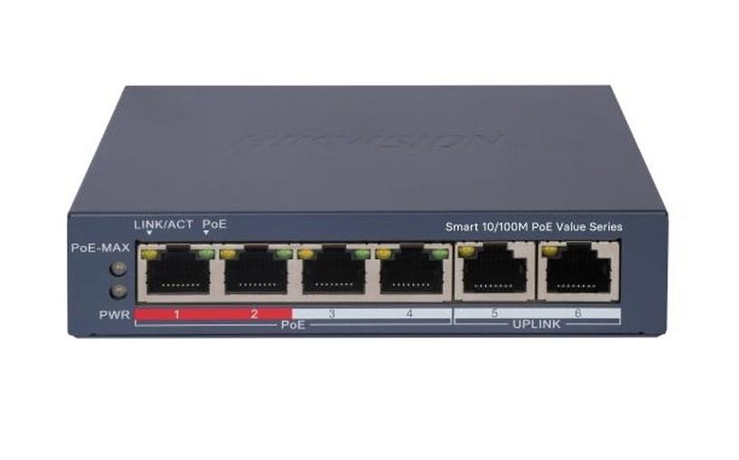 Switch PoE Hikvision DS-3E1106P-EI/M ảnh 1