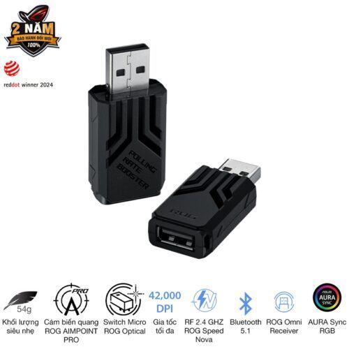 Chuột Gaming không dây Asus ROG Keris II Ace