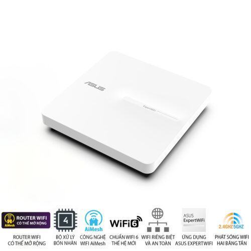 Router Asus Wifi 6 ExpertWiFi EBA63 (AX3000/AiMeshPoE)