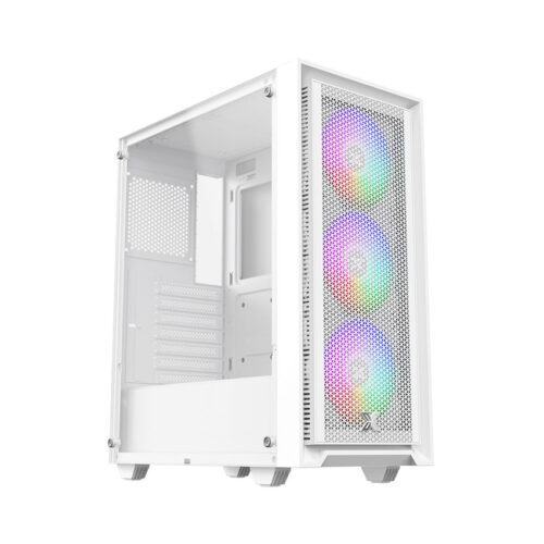 Vỏ case XIGMATEK SKY II ARTIC 3F - EN44205 (ATX/Mid Tower/Màu Trắng/3 fan ARGB)