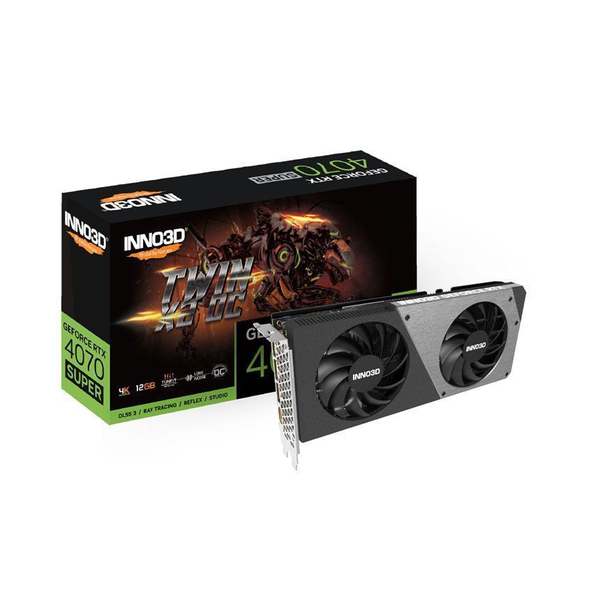 Card màn hình Inno3D RTX 4070 SUPER Twin X2 OC 12GB