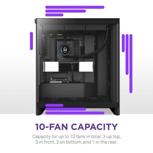 Vỏ máy tính NZXT H7 2024 FLOW RGB Black
