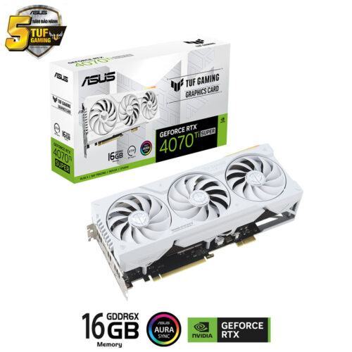 Card màn hình Asus TUF RTX 4070 Ti SUPER-16G-BTF WHITE