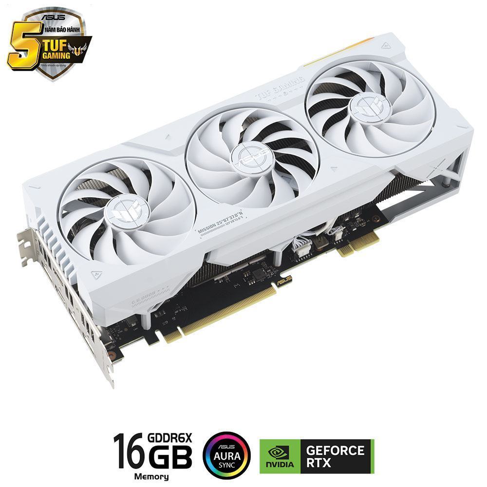 Card màn hình Asus TUF RTX 4070 Ti SUPER-16G-BTF WHITE