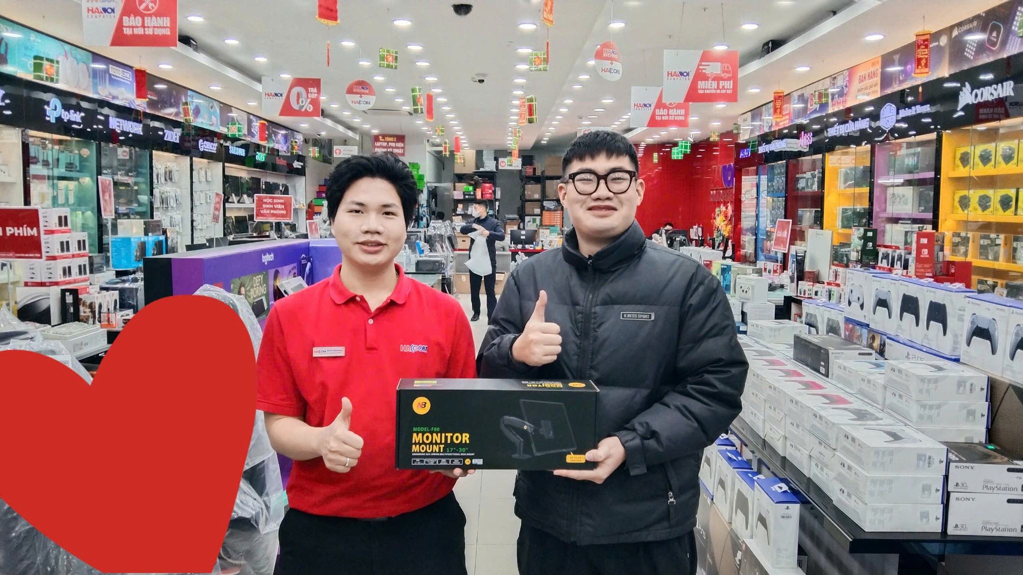 KHLMC Giá treo màn hình North Bayou F80 màu xám