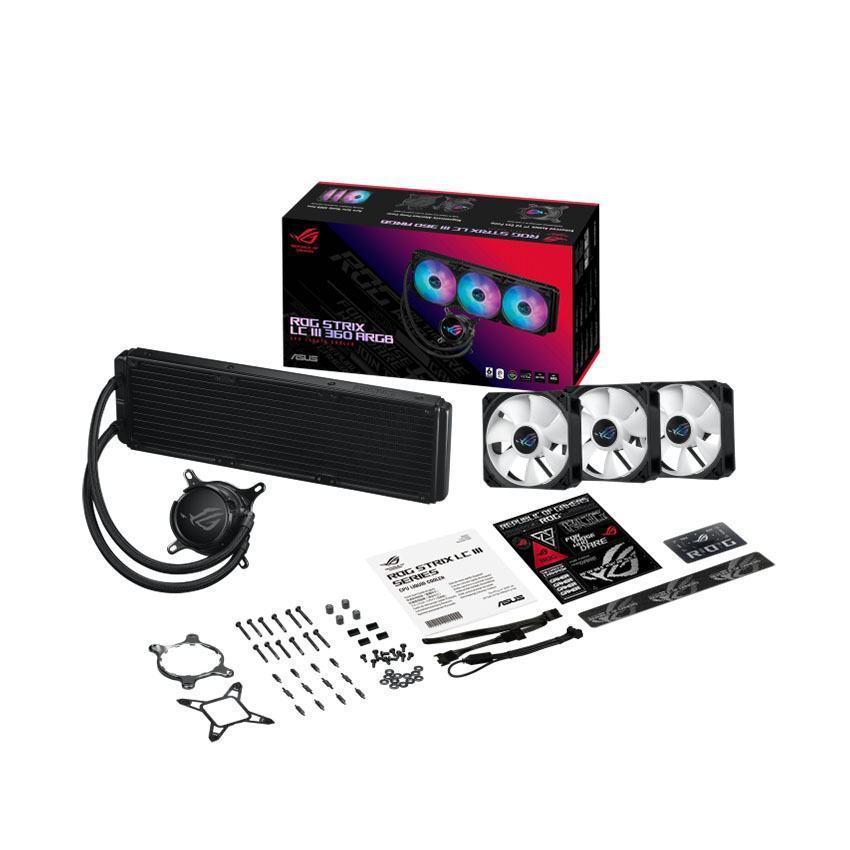 Tản nhiệt nước ASUS ROG STRIX LC III 360 ARGB BLACK