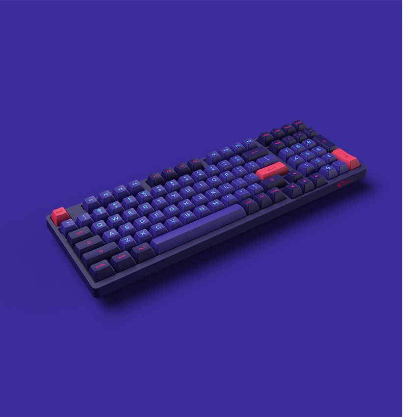 àn phím cơ AKKO 3098 NEON (PBT Double Shot/Rainbow LED/ASA profile)