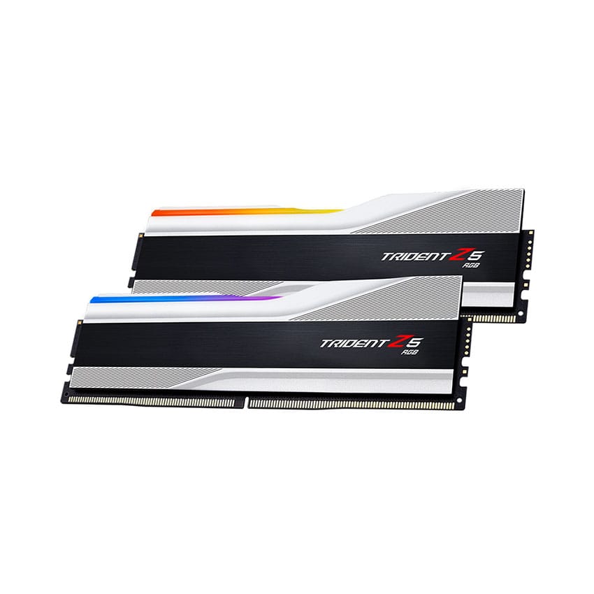 Ram Desktop Gskill Trident Z RGB Silver(F5-6400J3239G32GX2-TZ5RS) 64GB (2x32GB) DDR5 6400 MHz
