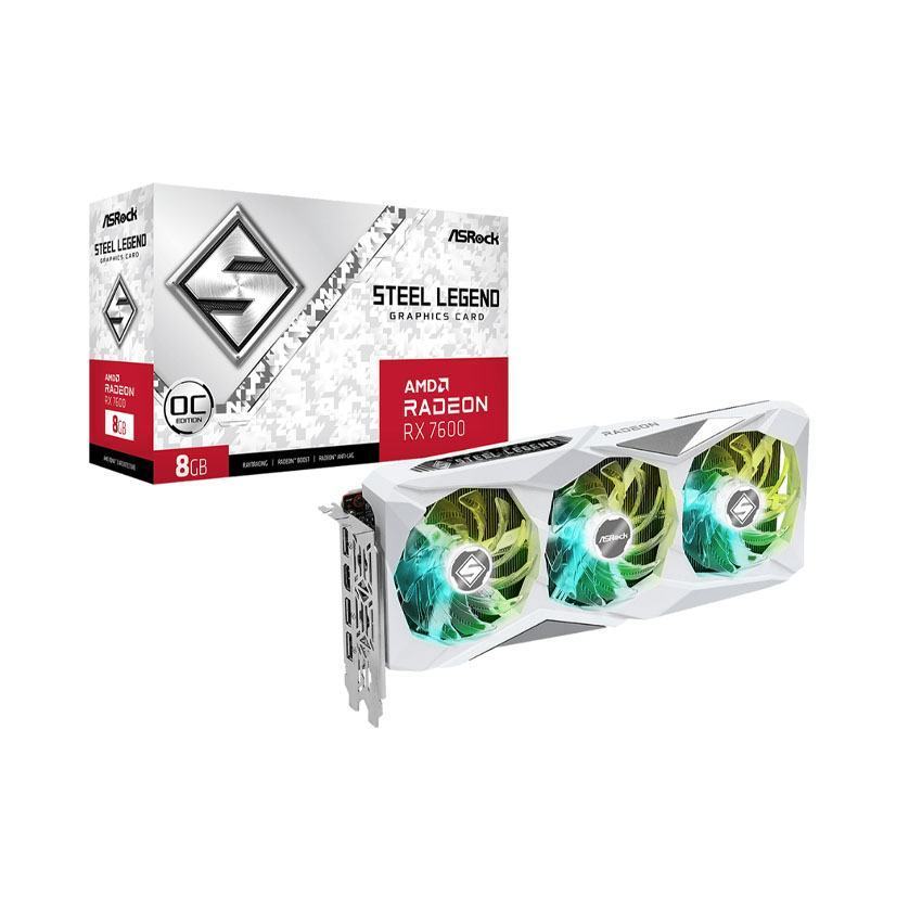 Card màn hình ASROCK RX 7600 STEEL LEGEND 8GB OC