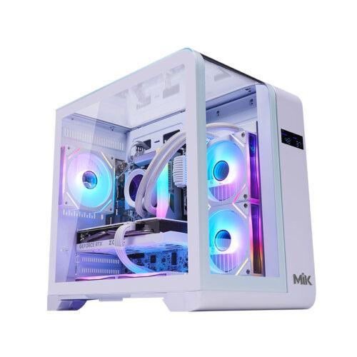 Vỏ Case MIK BARBATOS M WHITE (mATX/Mid Tower/Màu trắng