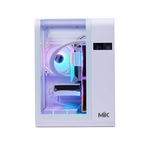 Vỏ Case MIK BARBATOS M WHITE (mATX/Mid Tower/Màu trắng