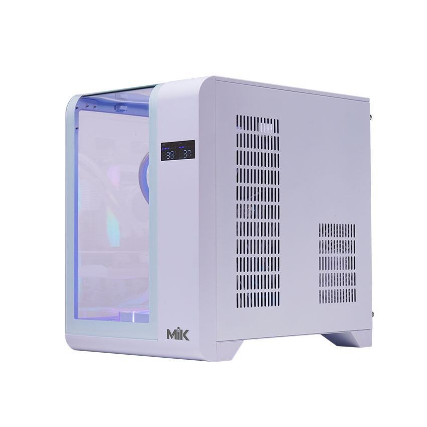 Vỏ Case MIK BARBATOS M WHITE (mATX/Mid Tower/Màu trắng