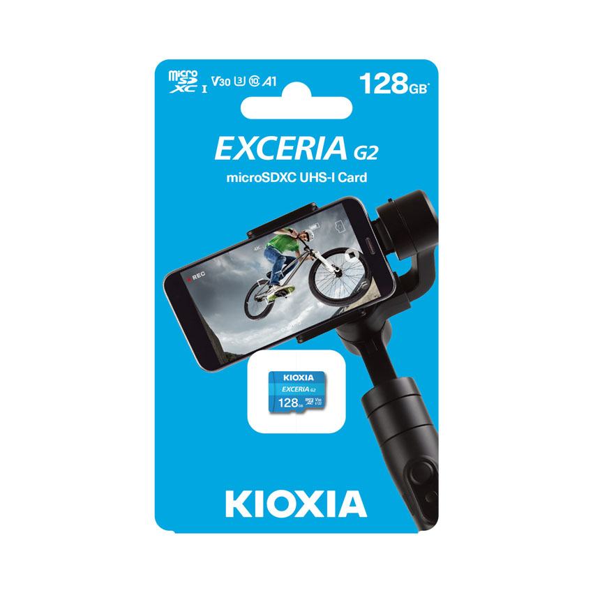 Thẻ nhớ Kioxia 128GB MicroSDXC Exceria G2 UHS-I C10 U3 (LMEX2L128GG4)