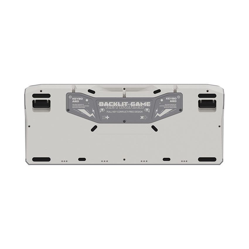 Bàn phím cơ Rapoo V750Pro - 98 Brown Grey Beige (Dây USB/Optical Blue switch/Led RGB)