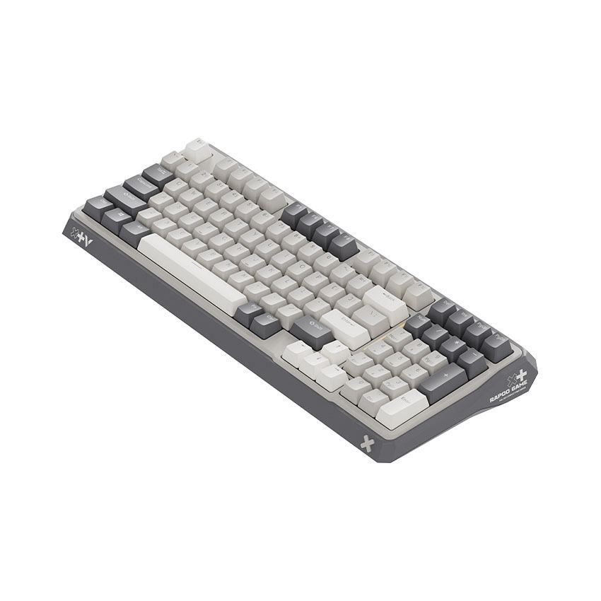 Bàn phím cơ Rapoo V750Pro - 98 Brown Grey Beige (Dây USB/Optical Blue switch/Led RGB)