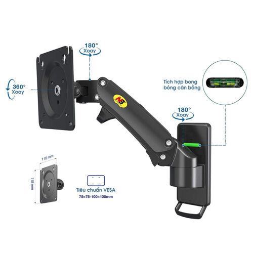 Giá treo màn hình North Bayou M2 Màu đen