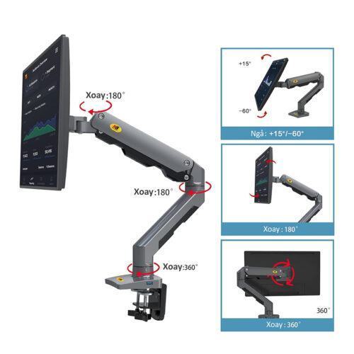 Giá treo màn hình North Bayou G60 Màu đen