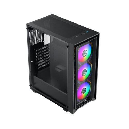 Vỏ case XIGMATEK FLY II 3GF - EN44663 (ATX/Mid Tower/Màu Đen/3 fan vô cực)