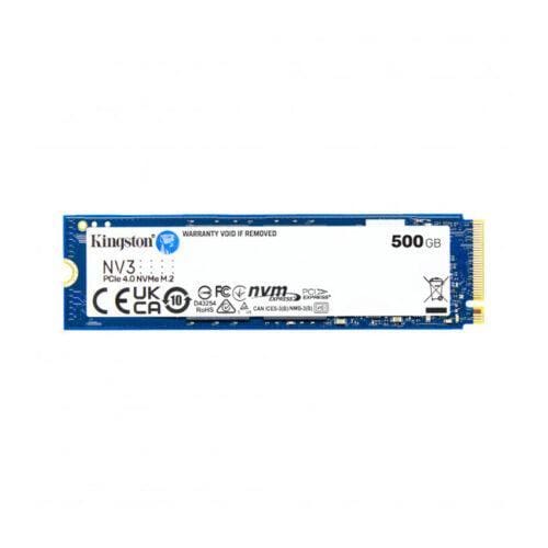 Ổ cứng SSD Kingston SNV3S 500GB NVMe M.2 2280 PCIe Gen 4x4 (Đọc 5000MB/s - Ghi 3000MB/s) - (SNV3S/500G)