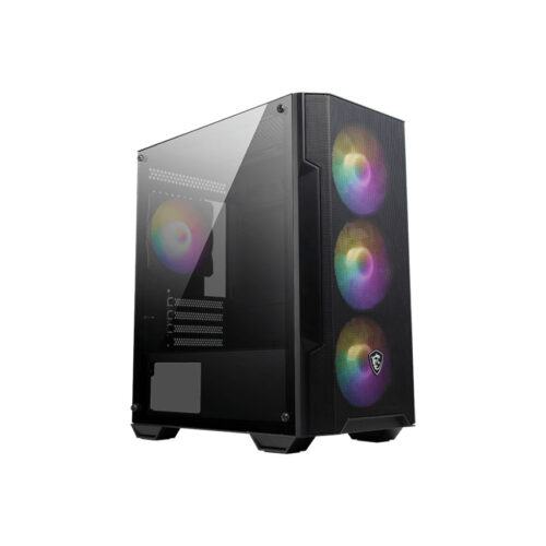 Vỏ case MSI MAG FORGE M100A black (mATX/Màu Đen/Kèm 4 fan)