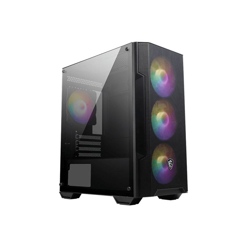 Vỏ case MSI MAG FORGE M100A black (mATX/Màu Đen/Kèm 4 fan)