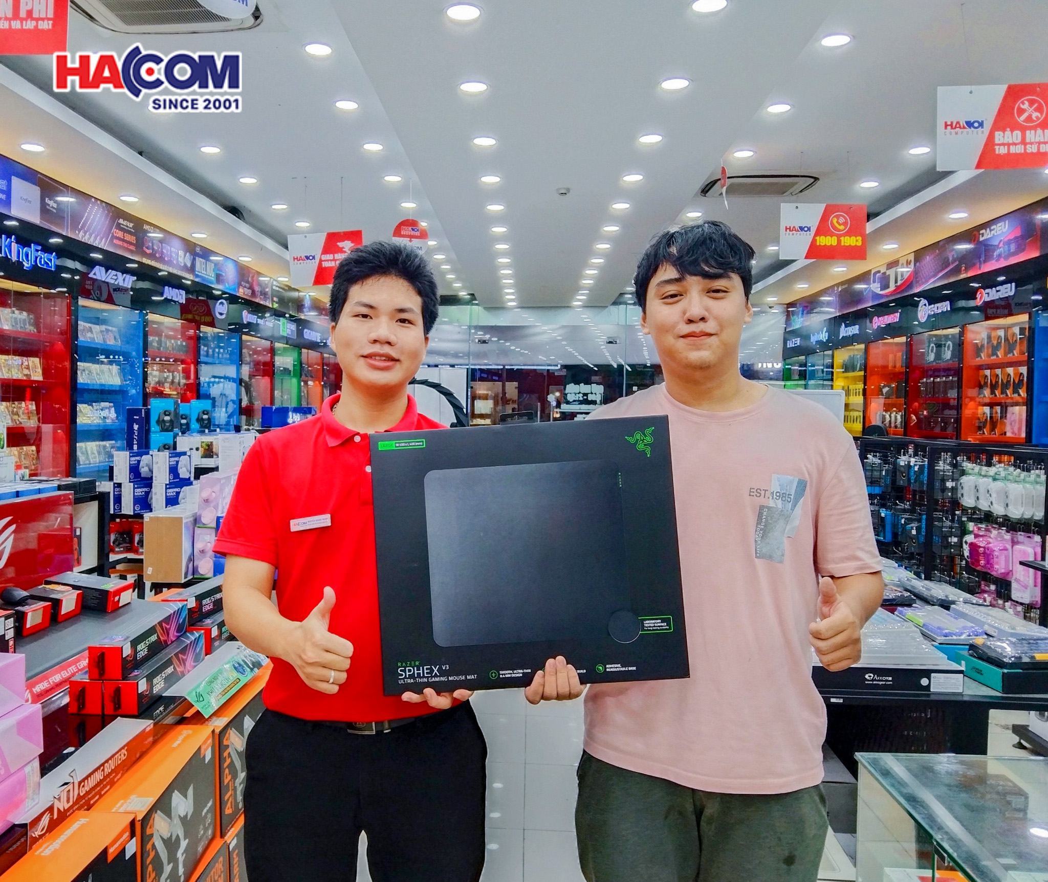 KHLMC Bàn di chuột Razer Sphex V3 - Ultra Thin Mouse Mat - Large (RZ02-03820200-R3M1)